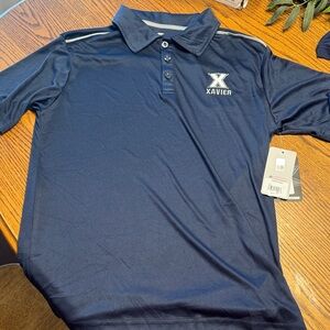 Colosseum Navy Polo with White Accents